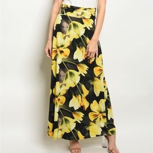 Belle Floral Maxi Skirt